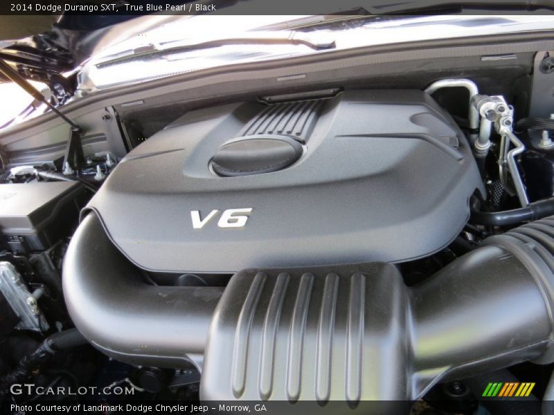 True Blue Pearl / Black 2014 Dodge Durango SXT