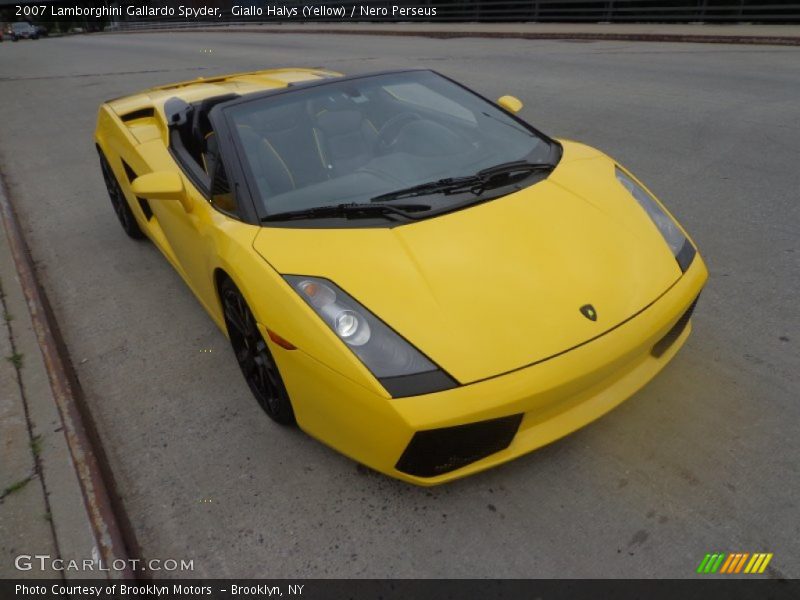 Giallo Halys (Yellow) / Nero Perseus 2007 Lamborghini Gallardo Spyder