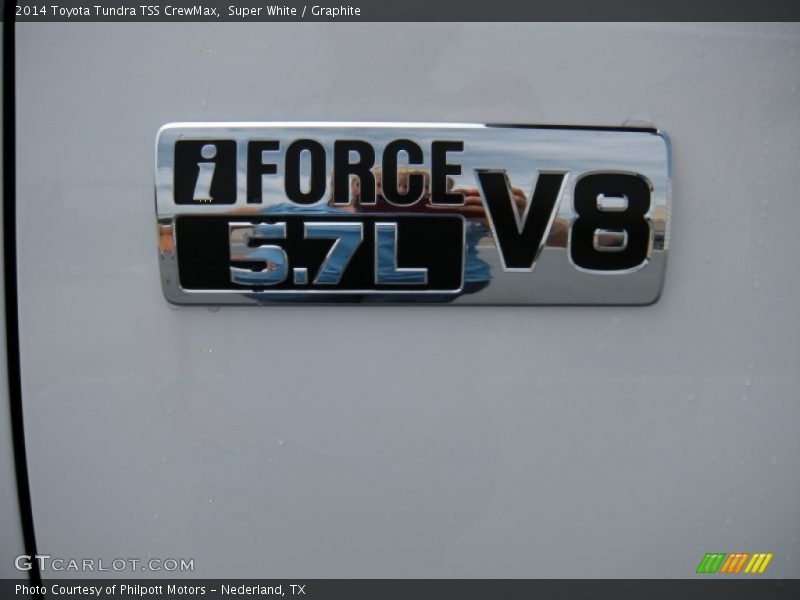 Super White / Graphite 2014 Toyota Tundra TSS CrewMax