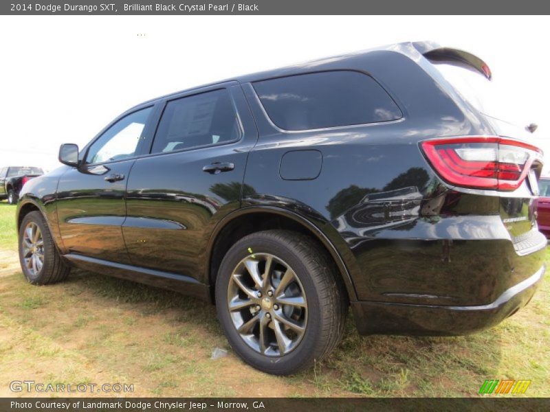 Brilliant Black Crystal Pearl / Black 2014 Dodge Durango SXT