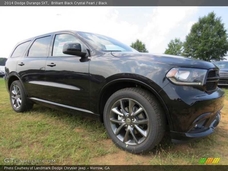 Brilliant Black Crystal Pearl / Black 2014 Dodge Durango SXT