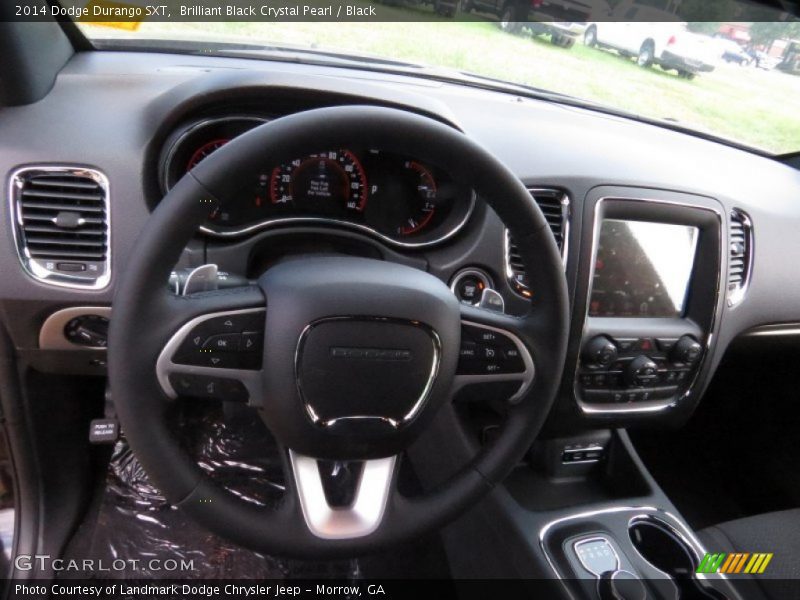Brilliant Black Crystal Pearl / Black 2014 Dodge Durango SXT