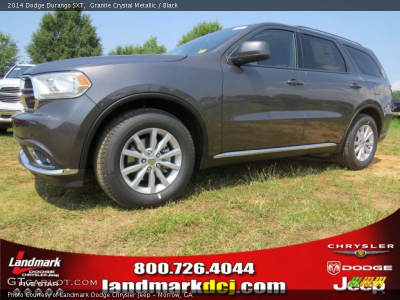 Granite Crystal Metallic / Black 2014 Dodge Durango SXT