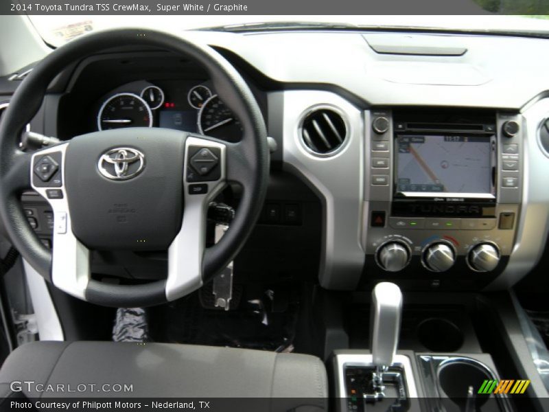 Super White / Graphite 2014 Toyota Tundra TSS CrewMax