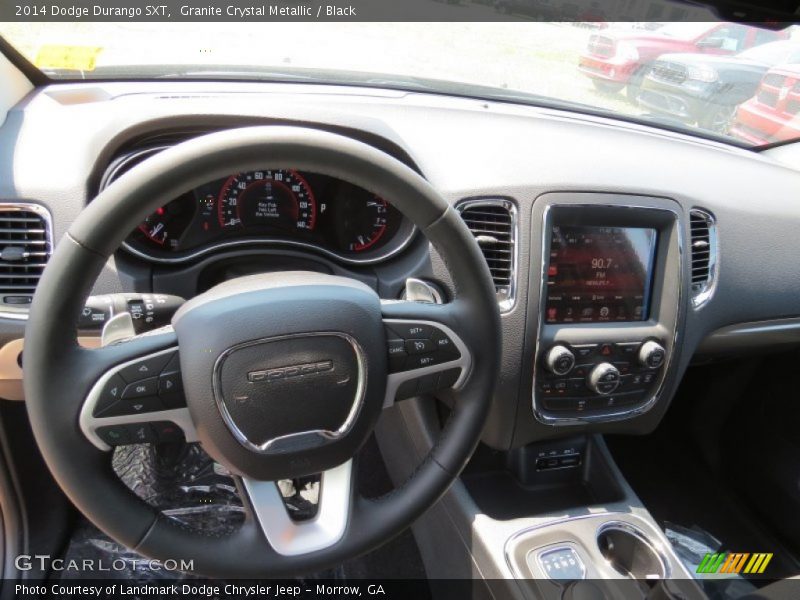 Granite Crystal Metallic / Black 2014 Dodge Durango SXT