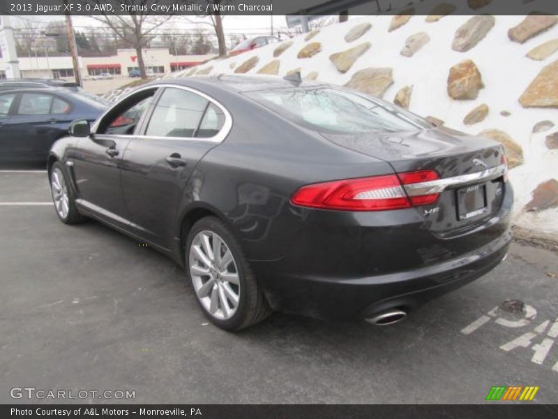 Stratus Grey Metallic / Warm Charcoal 2013 Jaguar XF 3.0 AWD