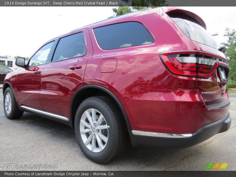 Deep Cherry Red Crystal Pearl / Black 2014 Dodge Durango SXT