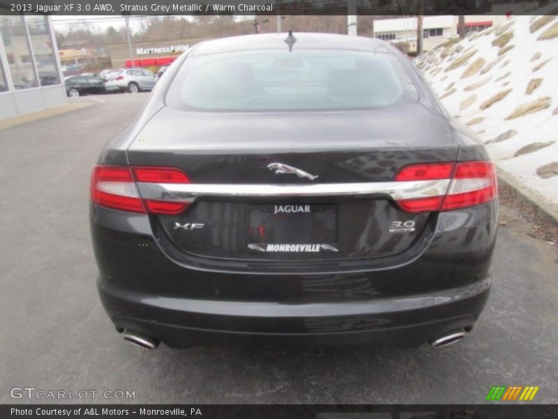 Stratus Grey Metallic / Warm Charcoal 2013 Jaguar XF 3.0 AWD