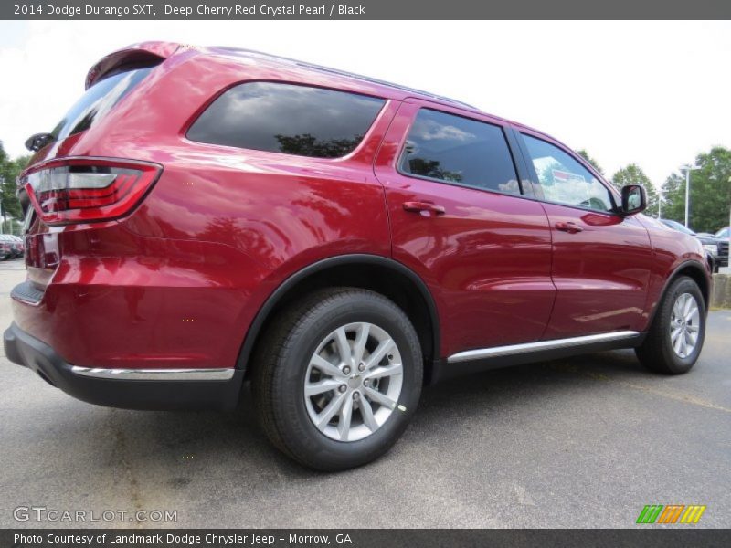 Deep Cherry Red Crystal Pearl / Black 2014 Dodge Durango SXT