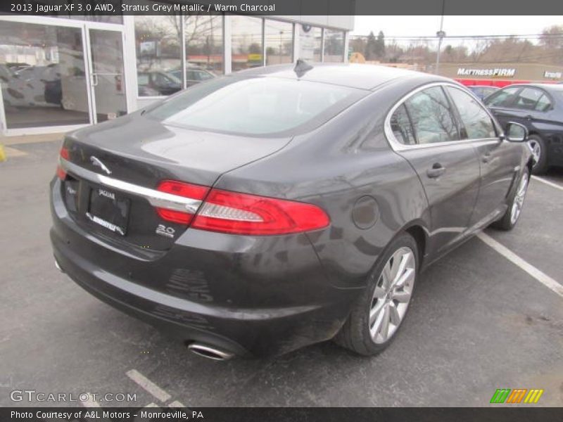 Stratus Grey Metallic / Warm Charcoal 2013 Jaguar XF 3.0 AWD