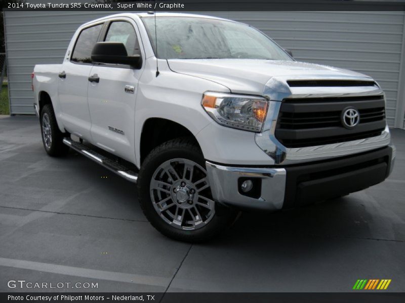 Super White / Graphite 2014 Toyota Tundra SR5 Crewmax