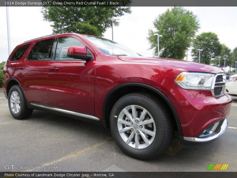 Deep Cherry Red Crystal Pearl / Black 2014 Dodge Durango SXT