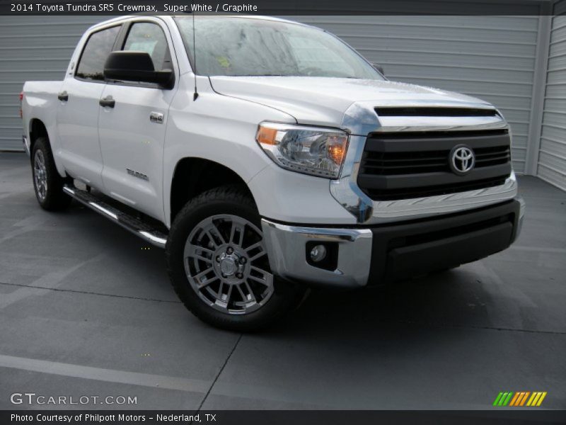 Super White / Graphite 2014 Toyota Tundra SR5 Crewmax