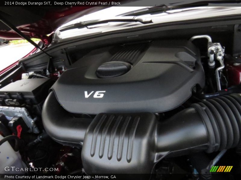 Deep Cherry Red Crystal Pearl / Black 2014 Dodge Durango SXT