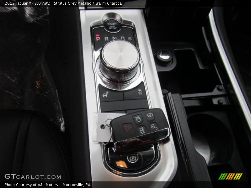 Stratus Grey Metallic / Warm Charcoal 2013 Jaguar XF 3.0 AWD