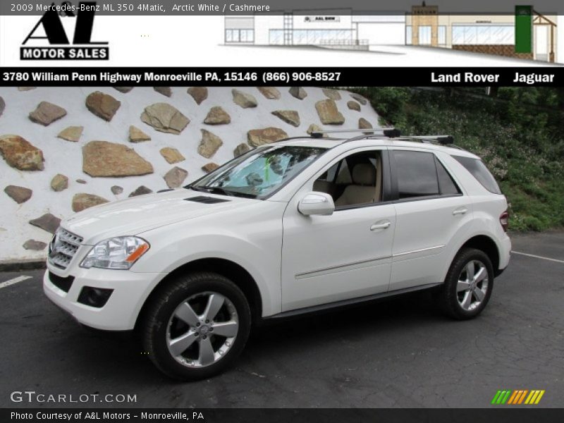 Arctic White / Cashmere 2009 Mercedes-Benz ML 350 4Matic