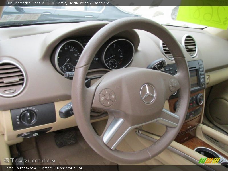 Arctic White / Cashmere 2009 Mercedes-Benz ML 350 4Matic