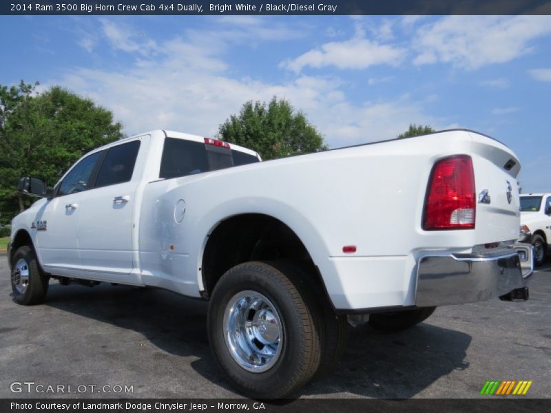 Bright White / Black/Diesel Gray 2014 Ram 3500 Big Horn Crew Cab 4x4 Dually