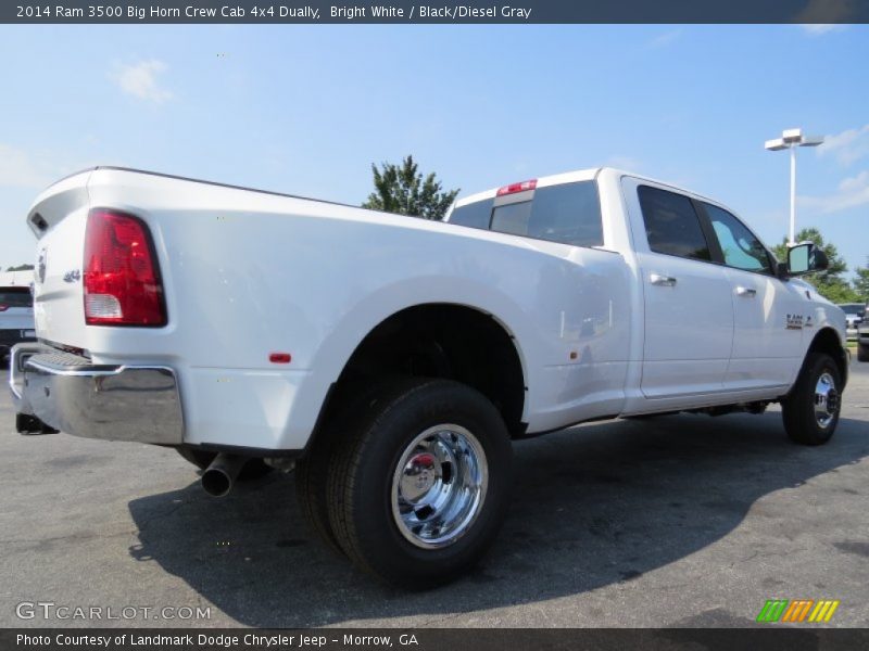 Bright White / Black/Diesel Gray 2014 Ram 3500 Big Horn Crew Cab 4x4 Dually