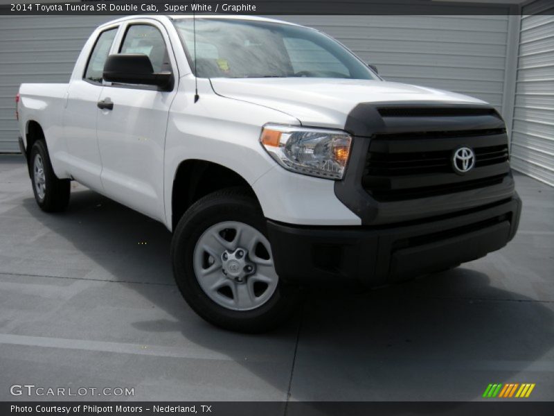 Super White / Graphite 2014 Toyota Tundra SR Double Cab