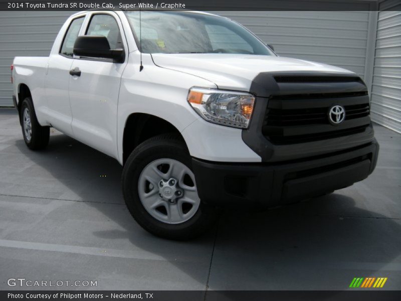 Super White / Graphite 2014 Toyota Tundra SR Double Cab