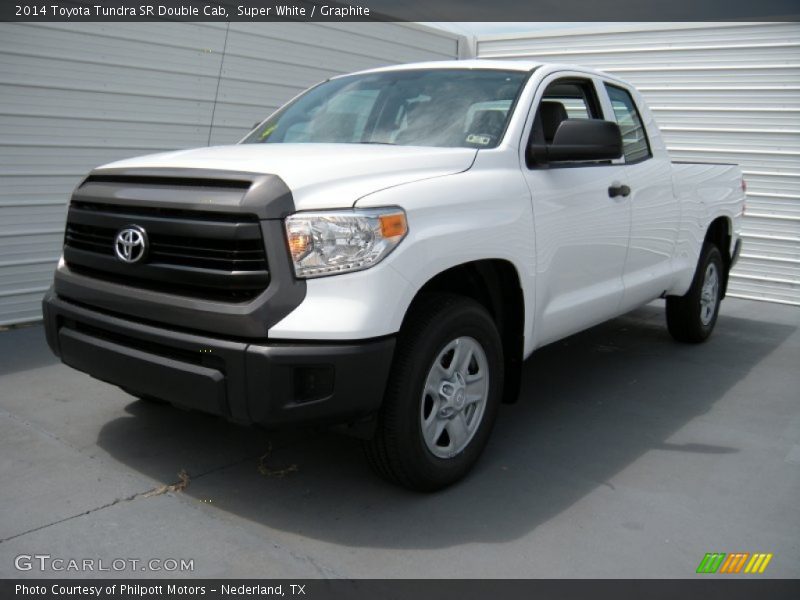 Super White / Graphite 2014 Toyota Tundra SR Double Cab