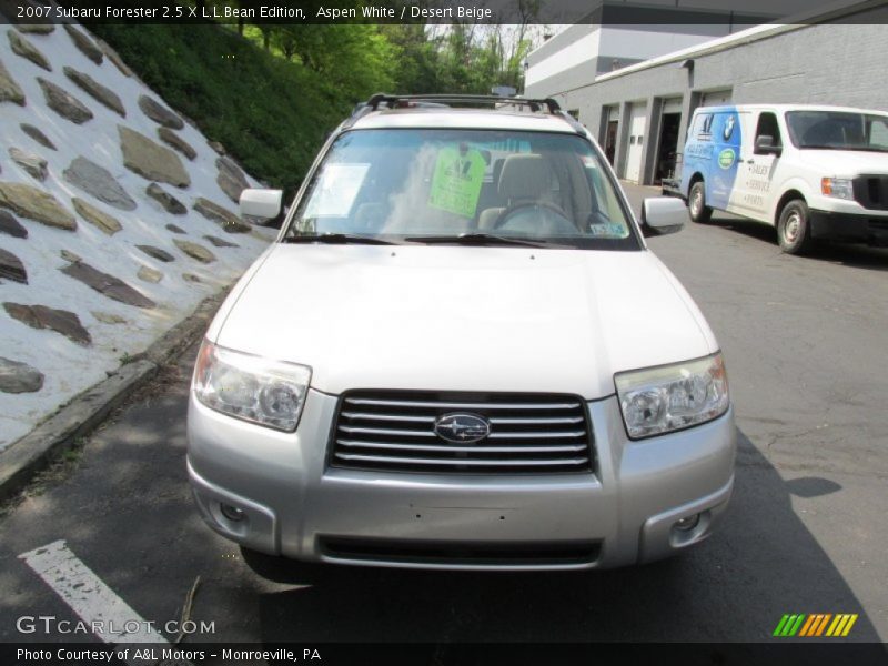 Aspen White / Desert Beige 2007 Subaru Forester 2.5 X L.L.Bean Edition
