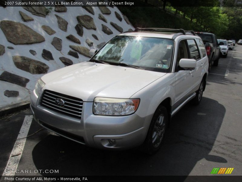 Aspen White / Desert Beige 2007 Subaru Forester 2.5 X L.L.Bean Edition