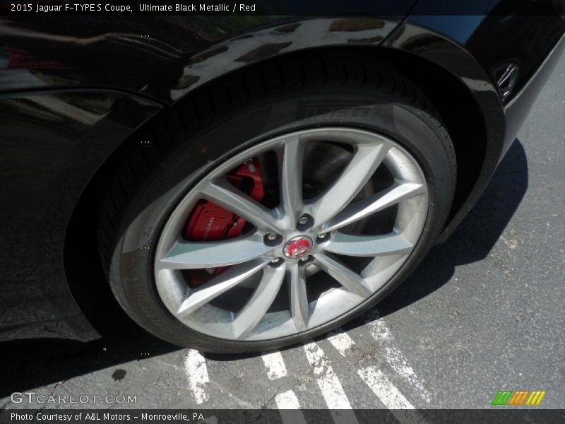 Ultimate Black Metallic / Red 2015 Jaguar F-TYPE S Coupe