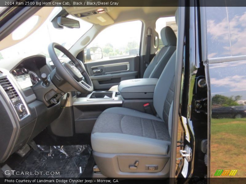 Black / Black/Diesel Gray 2014 Ram 2500 Big Horn Crew Cab