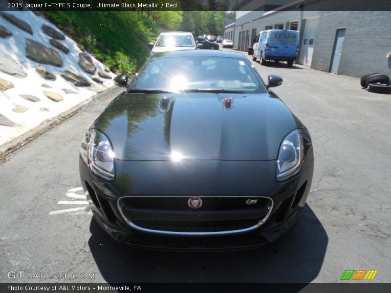Ultimate Black Metallic / Red 2015 Jaguar F-TYPE S Coupe