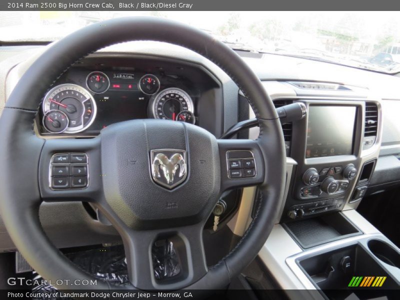 Black / Black/Diesel Gray 2014 Ram 2500 Big Horn Crew Cab