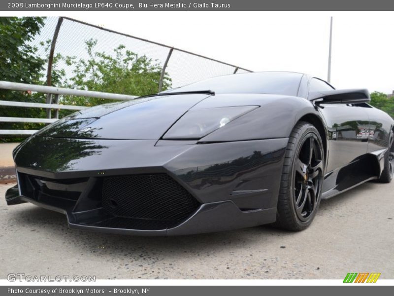 Blu Hera Metallic / Giallo Taurus 2008 Lamborghini Murcielago LP640 Coupe