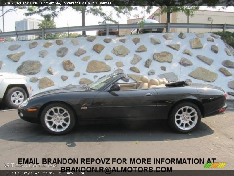 Anthracite Metallic / Oatmeal 2002 Jaguar XK XKR Convertible