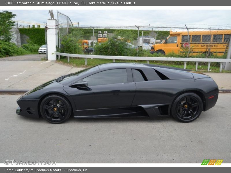 Blu Hera Metallic / Giallo Taurus 2008 Lamborghini Murcielago LP640 Coupe