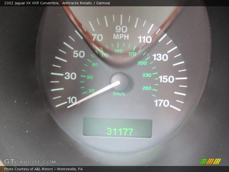 Anthracite Metallic / Oatmeal 2002 Jaguar XK XKR Convertible