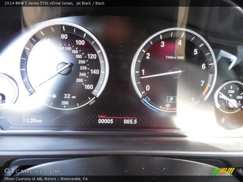 Jet Black / Black 2014 BMW 5 Series 550i xDrive Sedan