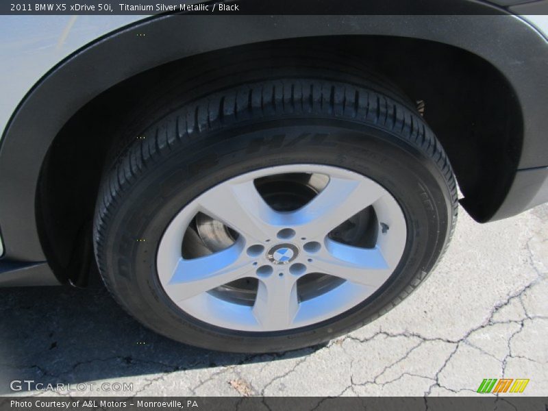 Titanium Silver Metallic / Black 2011 BMW X5 xDrive 50i