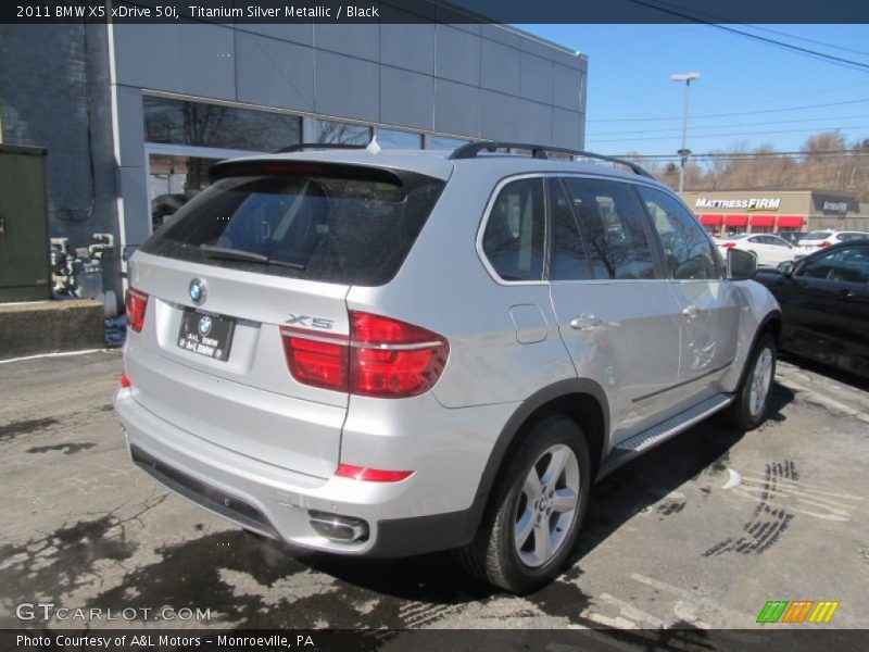 Titanium Silver Metallic / Black 2011 BMW X5 xDrive 50i