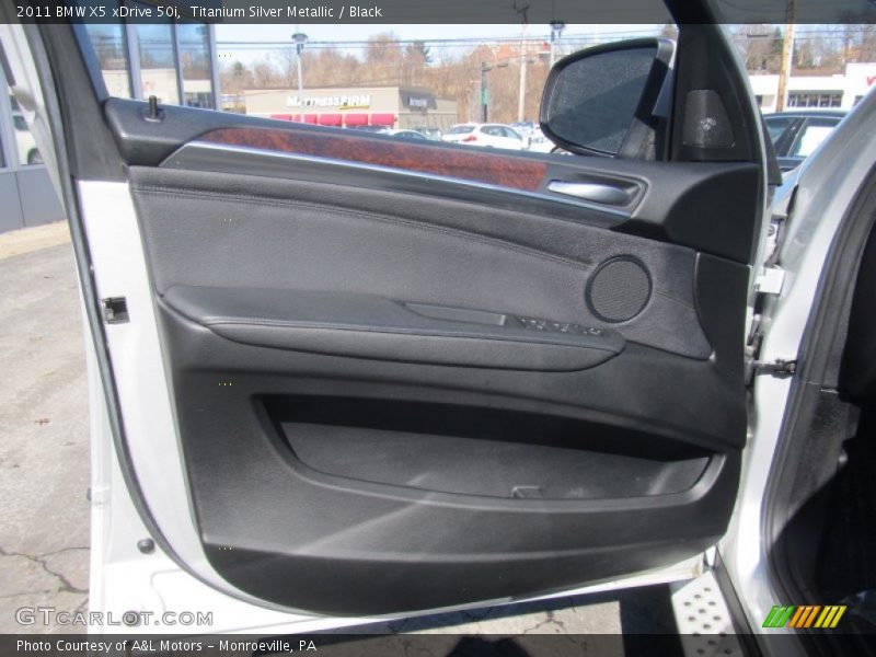 Titanium Silver Metallic / Black 2011 BMW X5 xDrive 50i