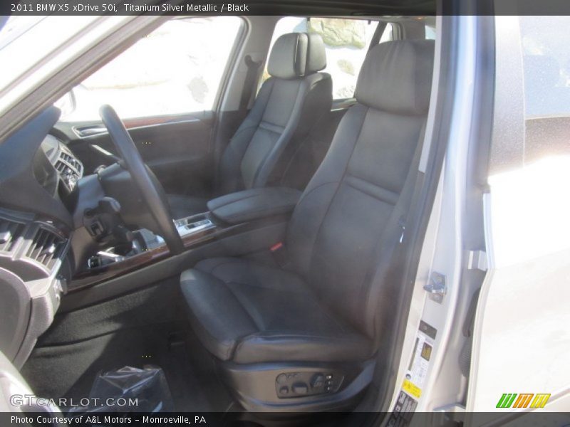 Titanium Silver Metallic / Black 2011 BMW X5 xDrive 50i