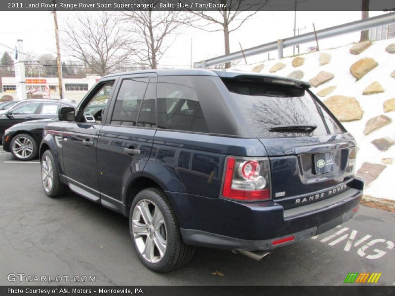 Baltic Blue / Tan/Ebony 2011 Land Rover Range Rover Sport Supercharged