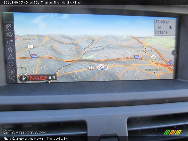 Titanium Silver Metallic / Black 2011 BMW X5 xDrive 50i