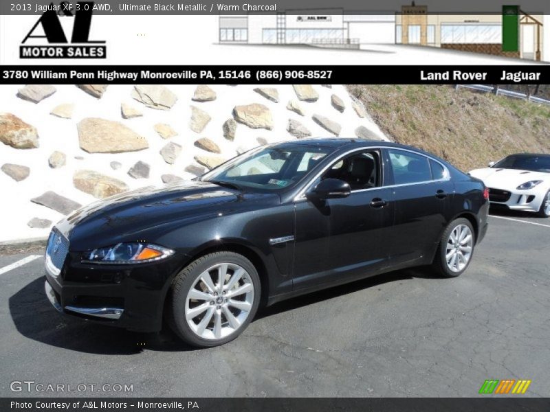 Ultimate Black Metallic / Warm Charcoal 2013 Jaguar XF 3.0 AWD