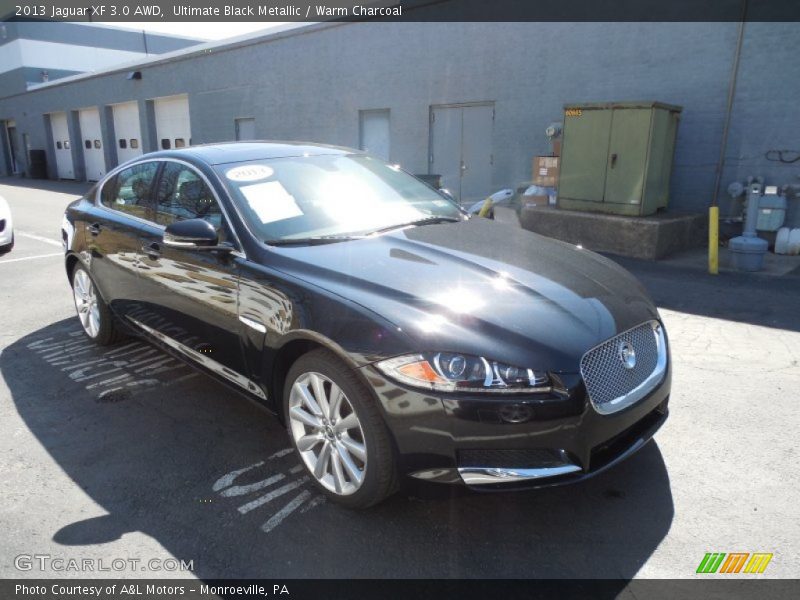 Ultimate Black Metallic / Warm Charcoal 2013 Jaguar XF 3.0 AWD