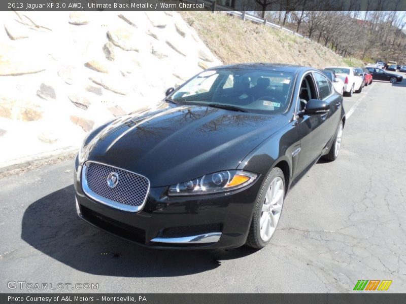 Ultimate Black Metallic / Warm Charcoal 2013 Jaguar XF 3.0 AWD