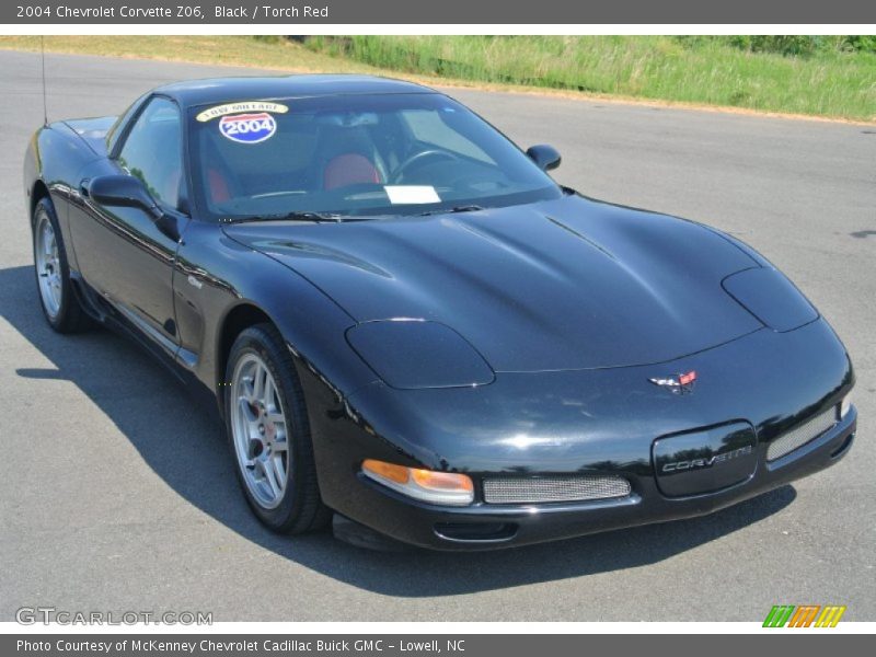 Black / Torch Red 2004 Chevrolet Corvette Z06