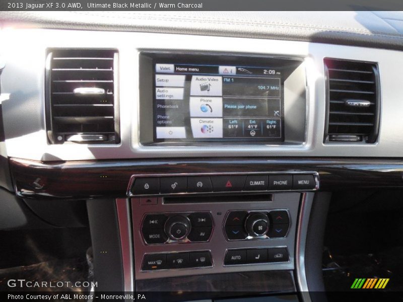 Ultimate Black Metallic / Warm Charcoal 2013 Jaguar XF 3.0 AWD