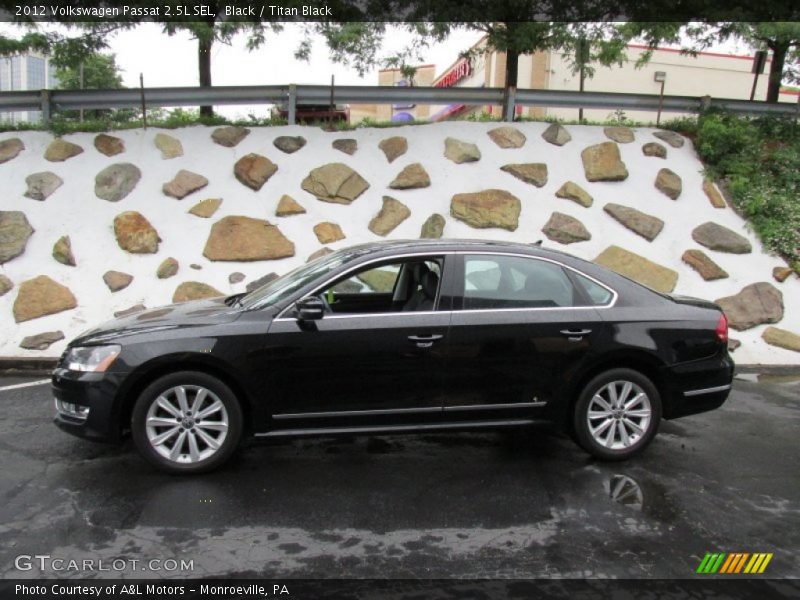 Black / Titan Black 2012 Volkswagen Passat 2.5L SEL