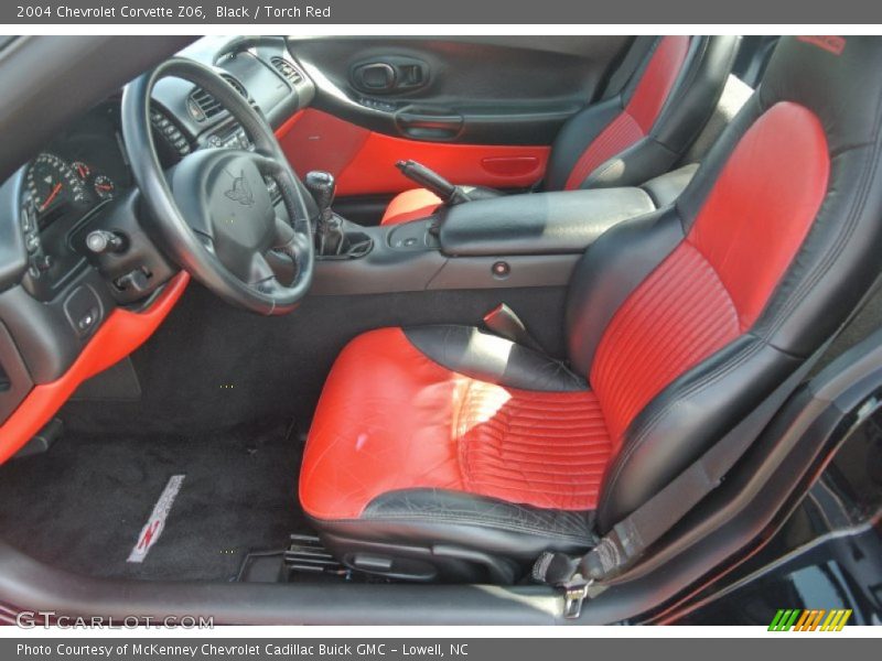 Black / Torch Red 2004 Chevrolet Corvette Z06